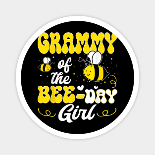 Party Matching Birthday Sweet Grammy Of The Bee Day Girl Magnet